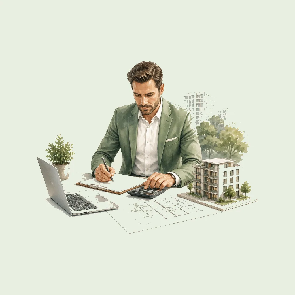 Valuer HRHeaven role illustration for Real Estate employment contract pages