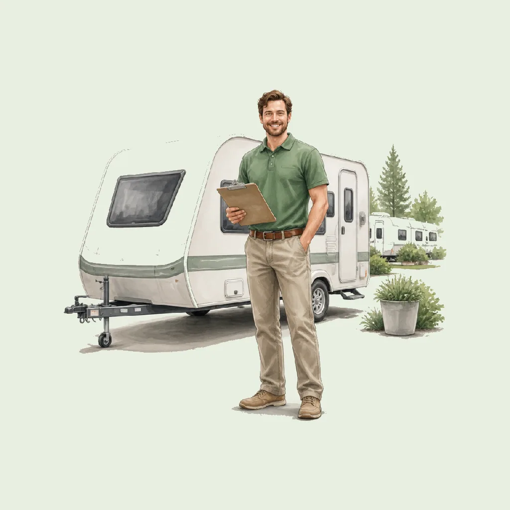 Trailer Rentals (Leisure) HRHeaven role illustration for Rental & Leasing employment contract pages
