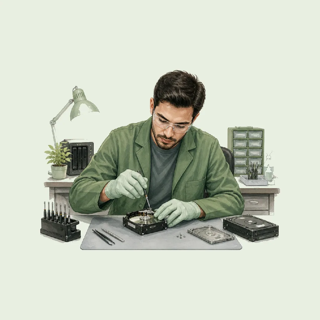 Data Recovery Technician (HDD) HRHeaven role illustration for Repair Services employment contract pages
