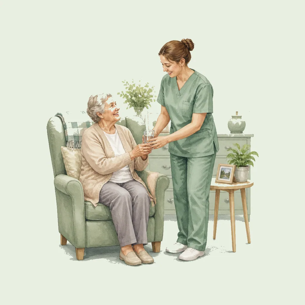 Care Assistant (Day) HRHeaven role illustration for Residential Care employment contract pages