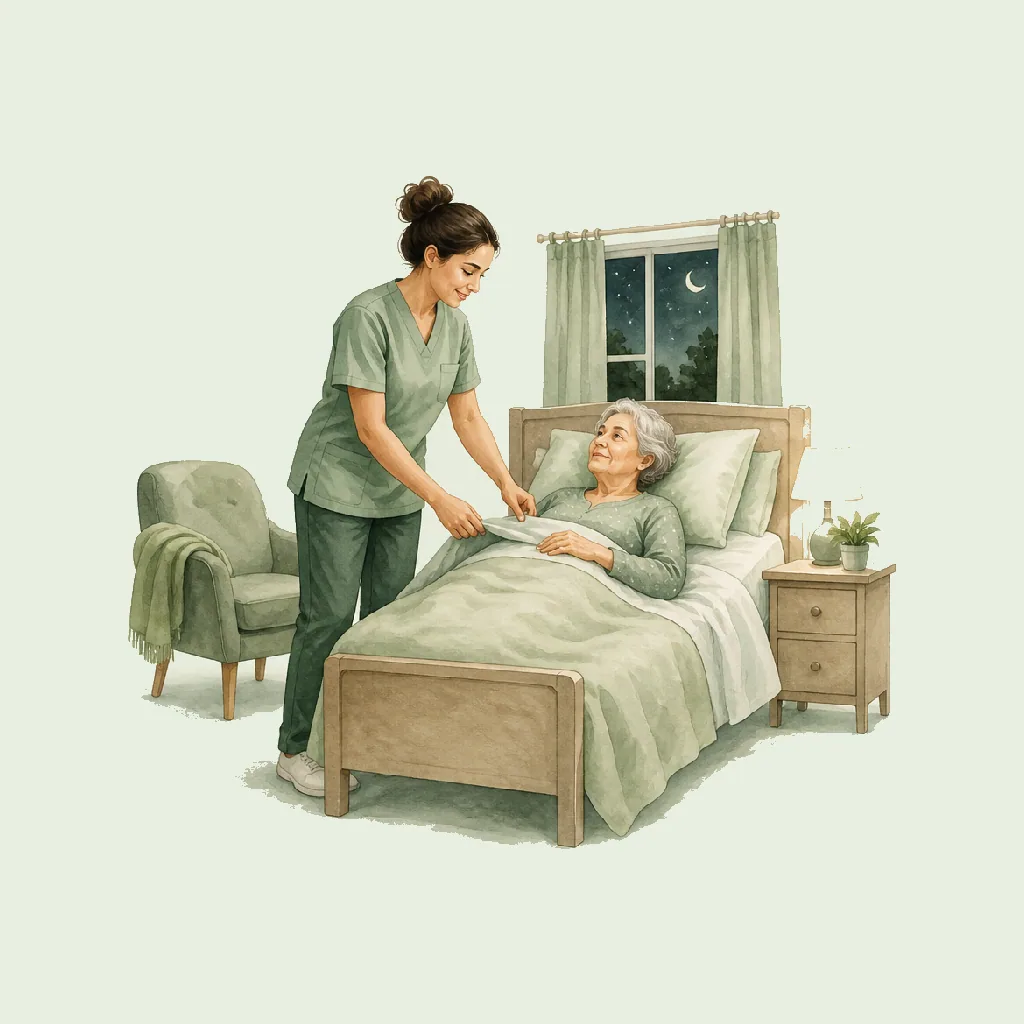Care Assistant (Night) HRHeaven role illustration for Residential Care employment contract pages