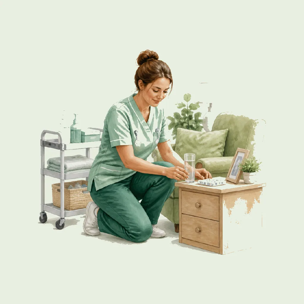Registered Nurse (RGN/RMN) HRHeaven role illustration for Residential Care employment contract pages