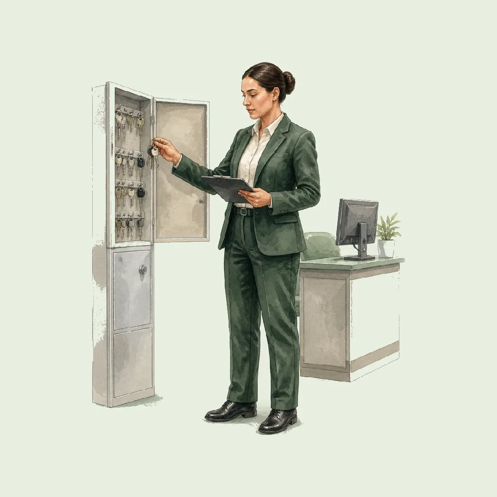 Key Holder HRHeaven role illustration for Security employment contract pages