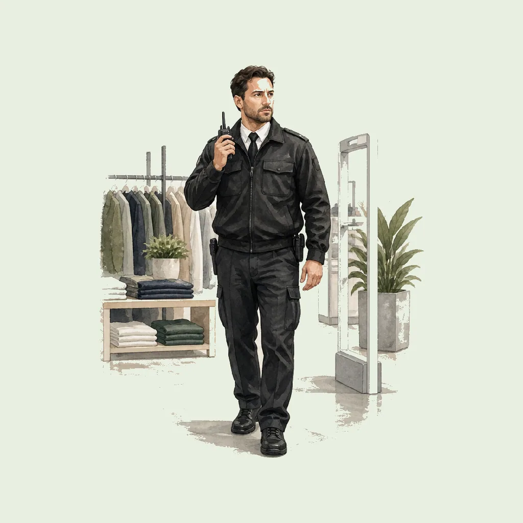 Retail Security Officer HRHeaven role illustration for Security employment contract pages