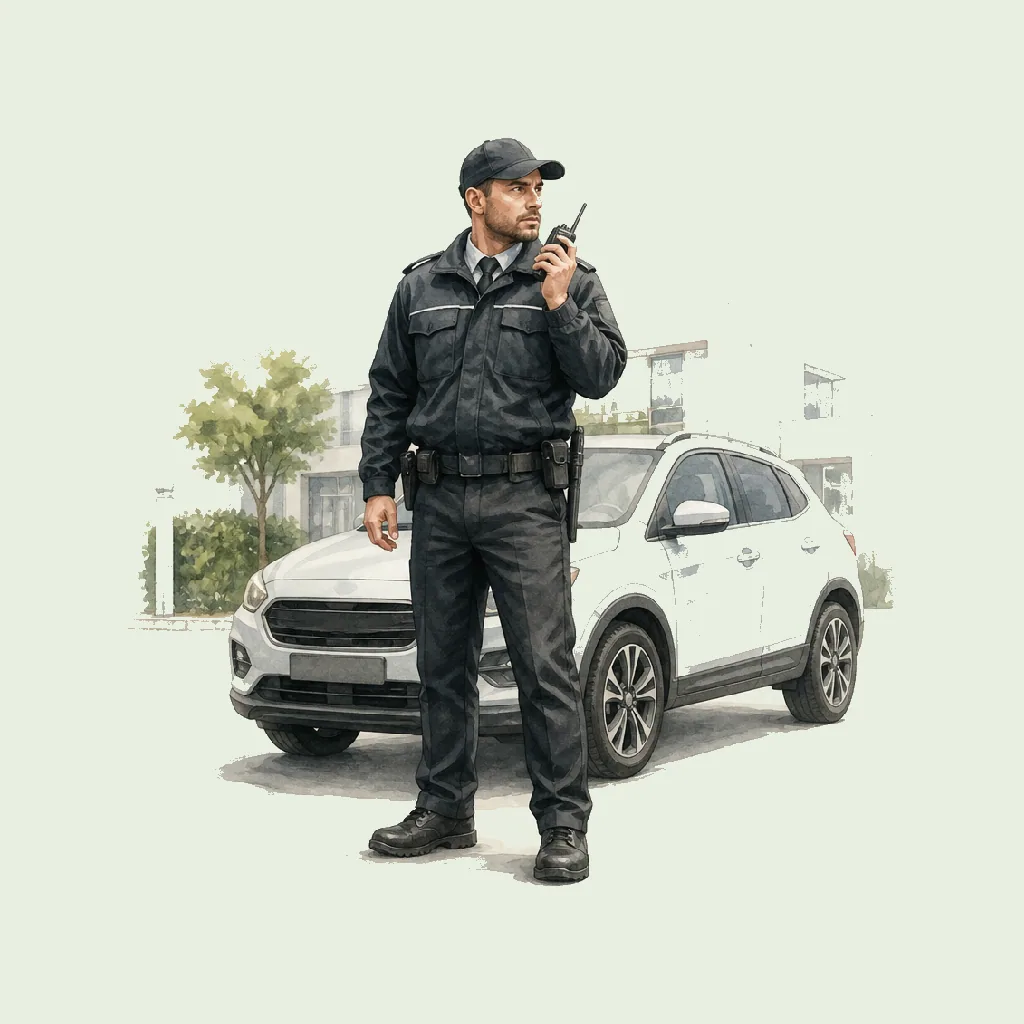 Security Guard (Mobile Patrol) HRHeaven role illustration for Security employment contract pages