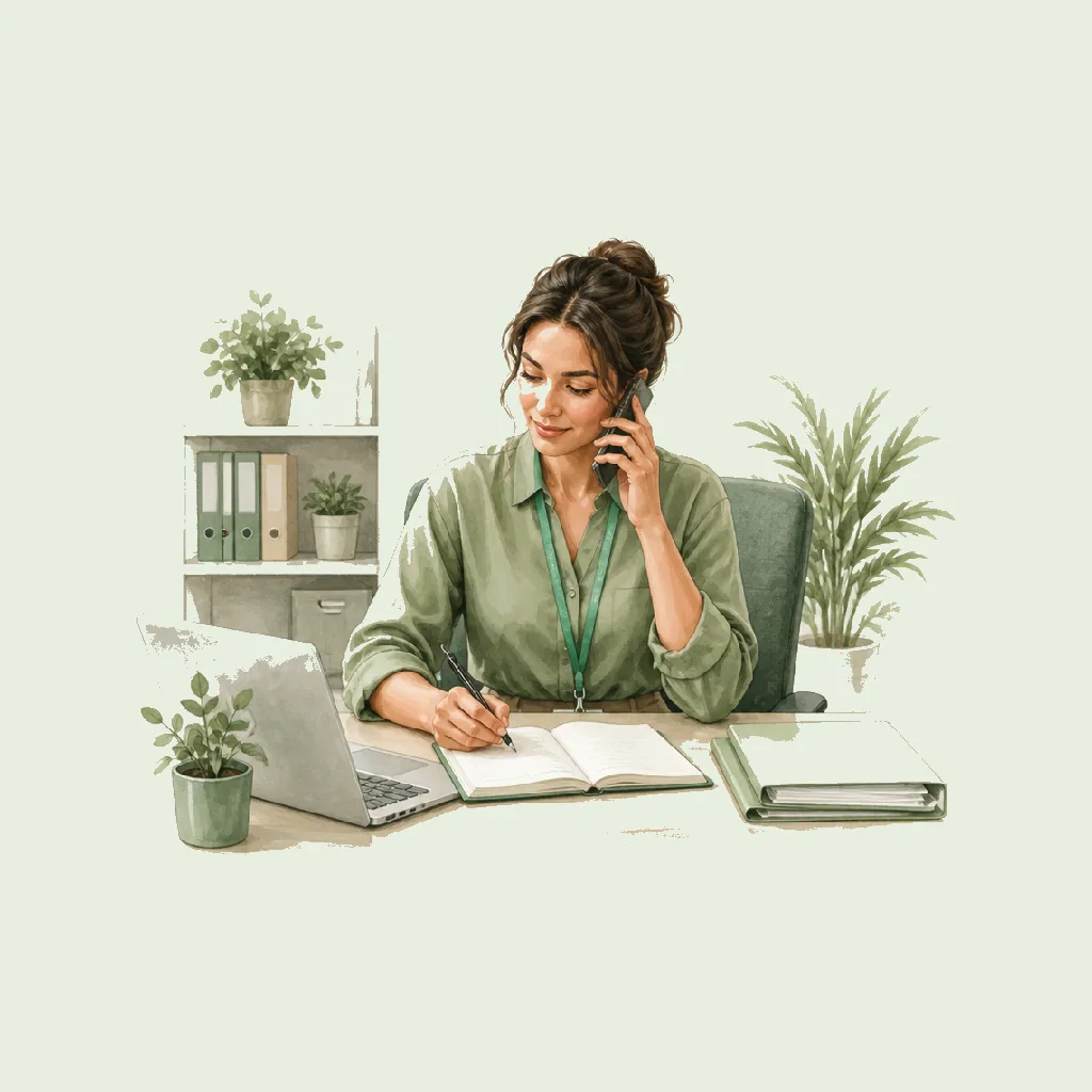 Care Coordinator HRHeaven role illustration for Social Care employment contract pages