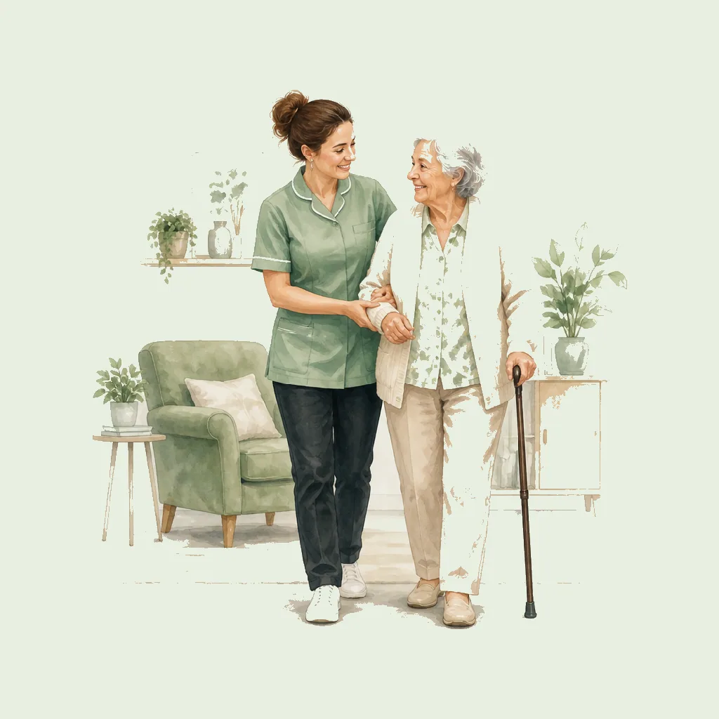 Personal Assistant (PA Care) HRHeaven role illustration for Social Care employment contract pages