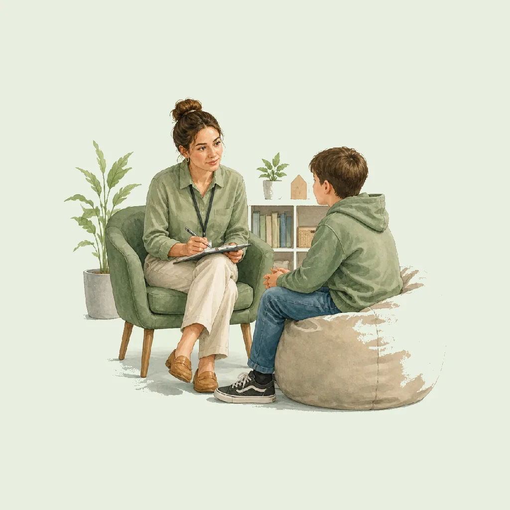 Looked After Children (LAC) Social Worker HRHeaven role illustration for Social Work employment contract pages