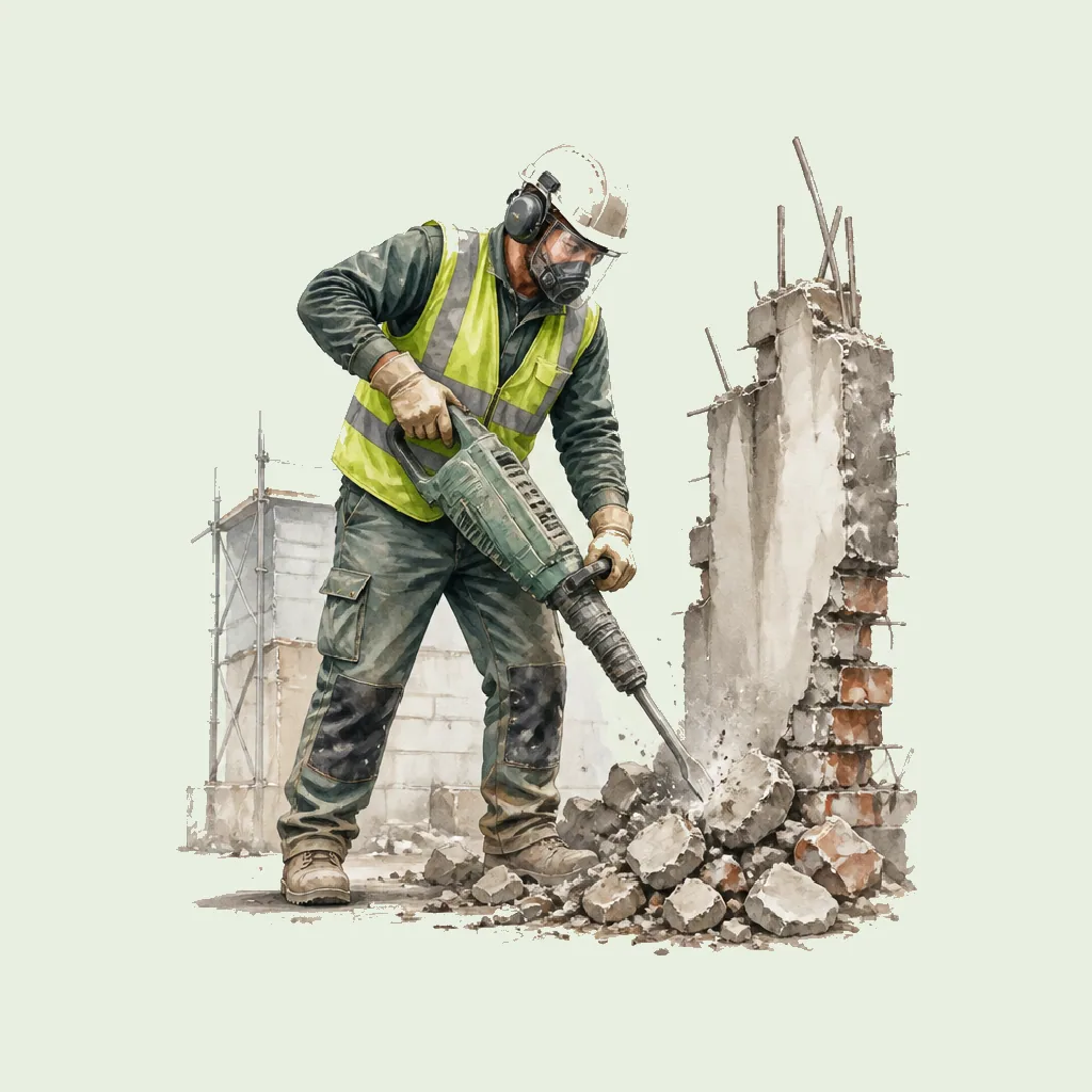 Demolition Operative HRHeaven role illustration for Specialist Construction employment contract pages