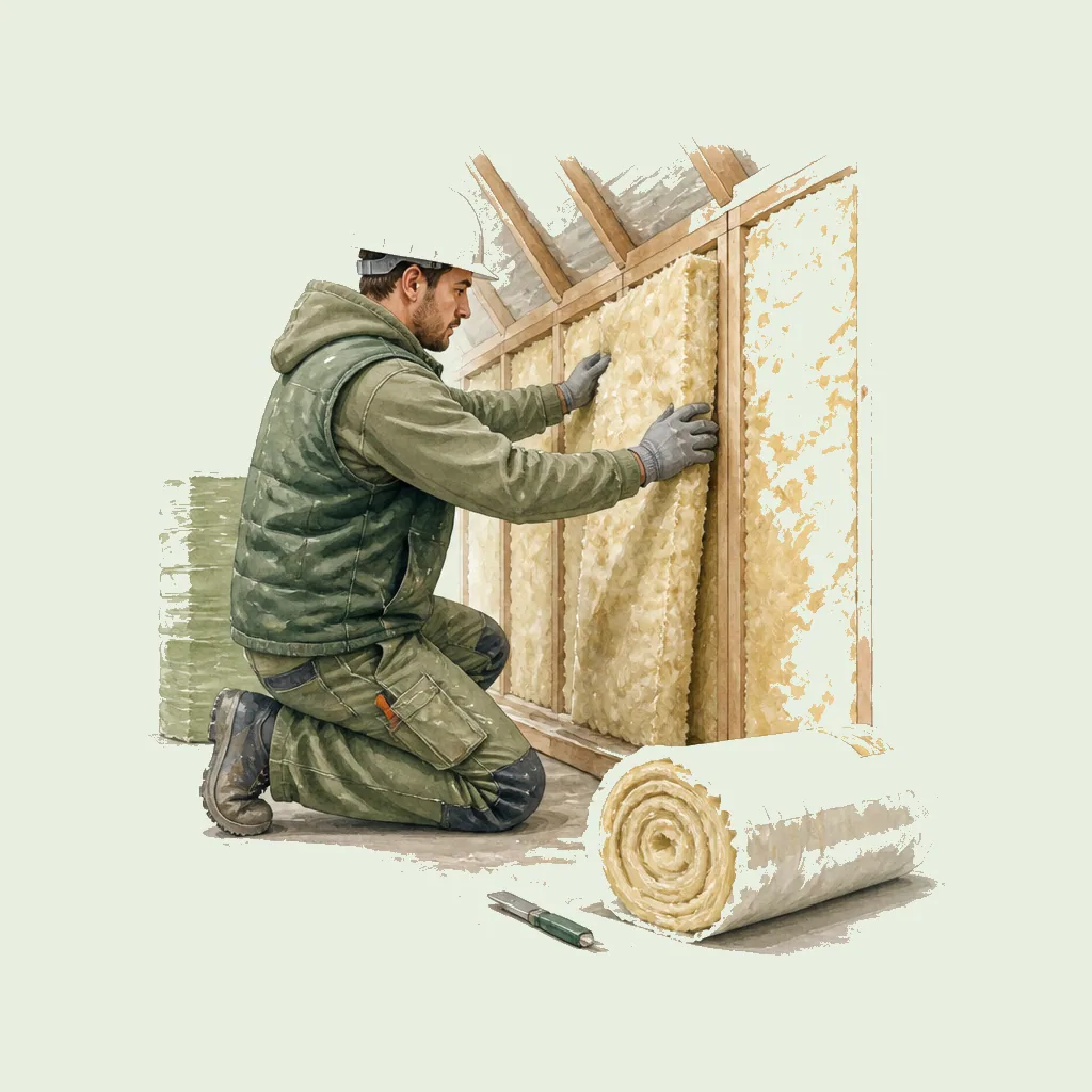 Insulation Installer HRHeaven role illustration for Specialist Construction employment contract pages
