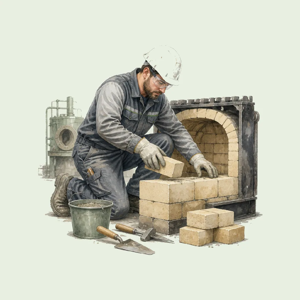 Refractory Bricklayer HRHeaven role illustration for Specialist Construction employment contract pages