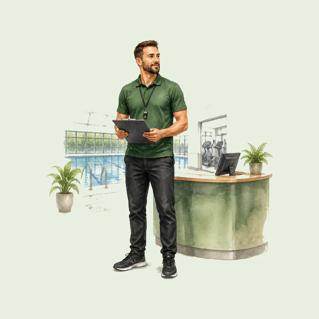 Duty Manager (Leisure Centre) HRHeaven role illustration for Sports & Recreation employment contract pages