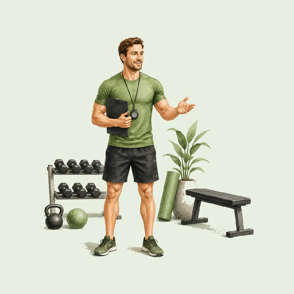 Fitness Coach HRHeaven role illustration for Sports & Recreation employment contract pages