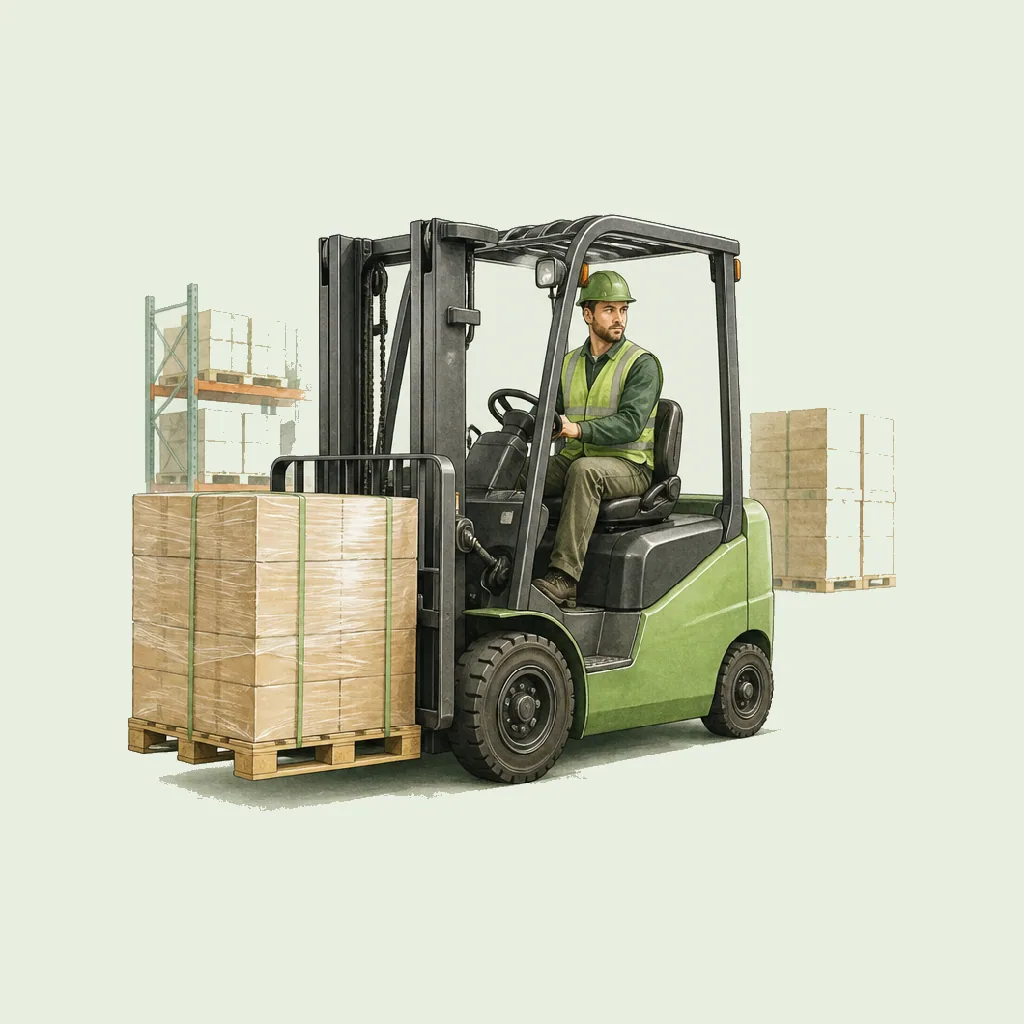 Forklift Operator (Counterbalance) HRHeaven role illustration for Transport & Storage employment contract pages