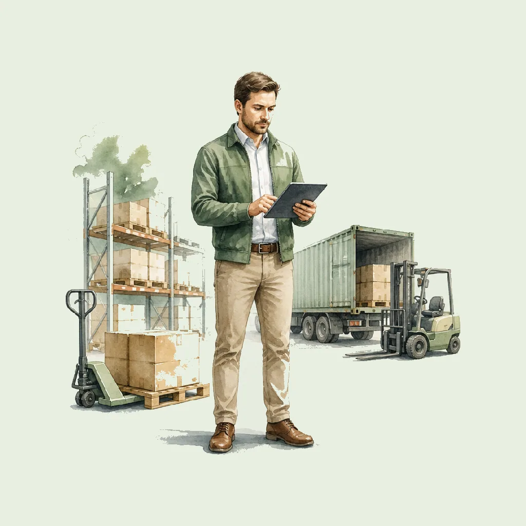Logistics Manager HRHeaven role illustration for Transport & Storage employment contract pages