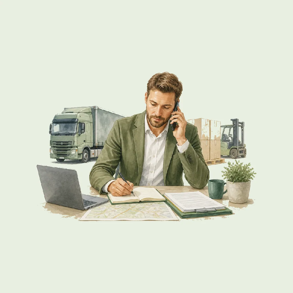 Transport Manager HRHeaven role illustration for Transport & Storage employment contract pages