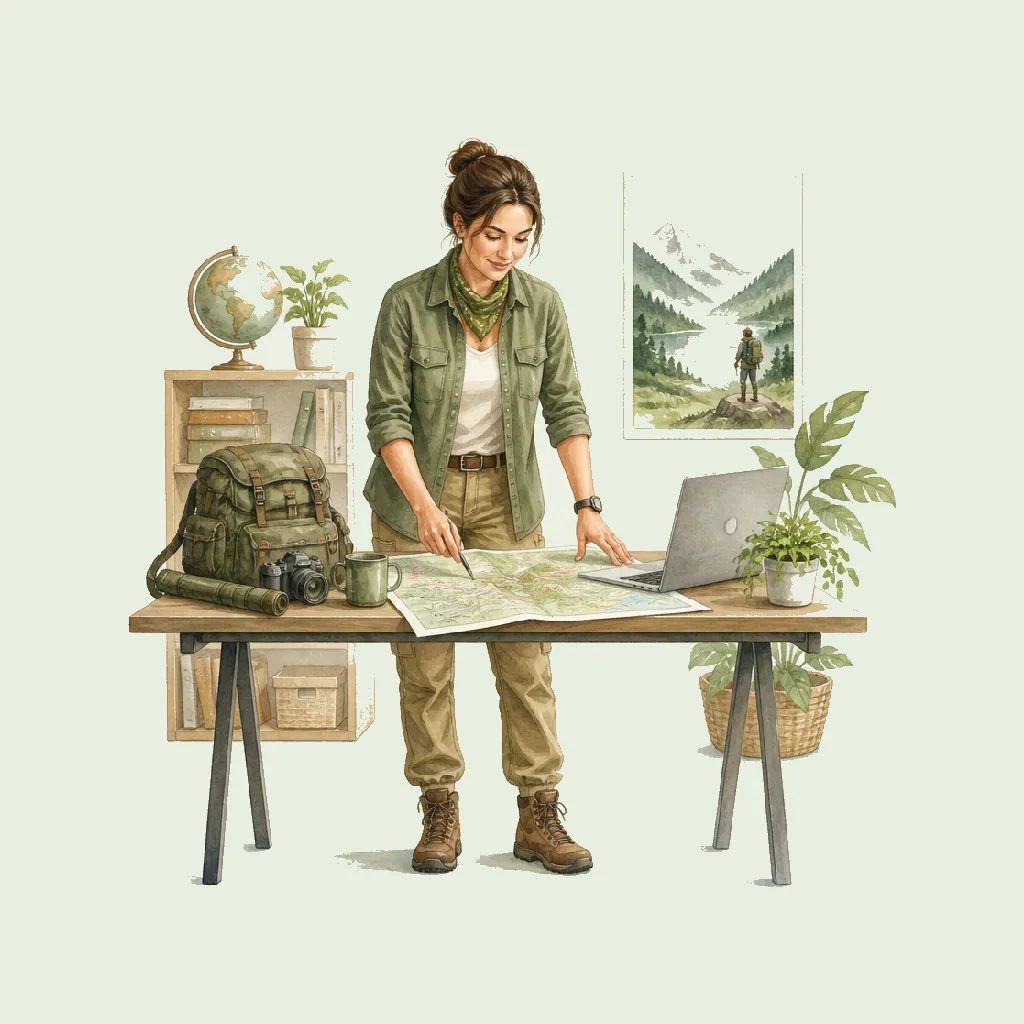 Adventure Travel Advisor (Expedition) HRHeaven role illustration for Travel & Tourism employment contract pages