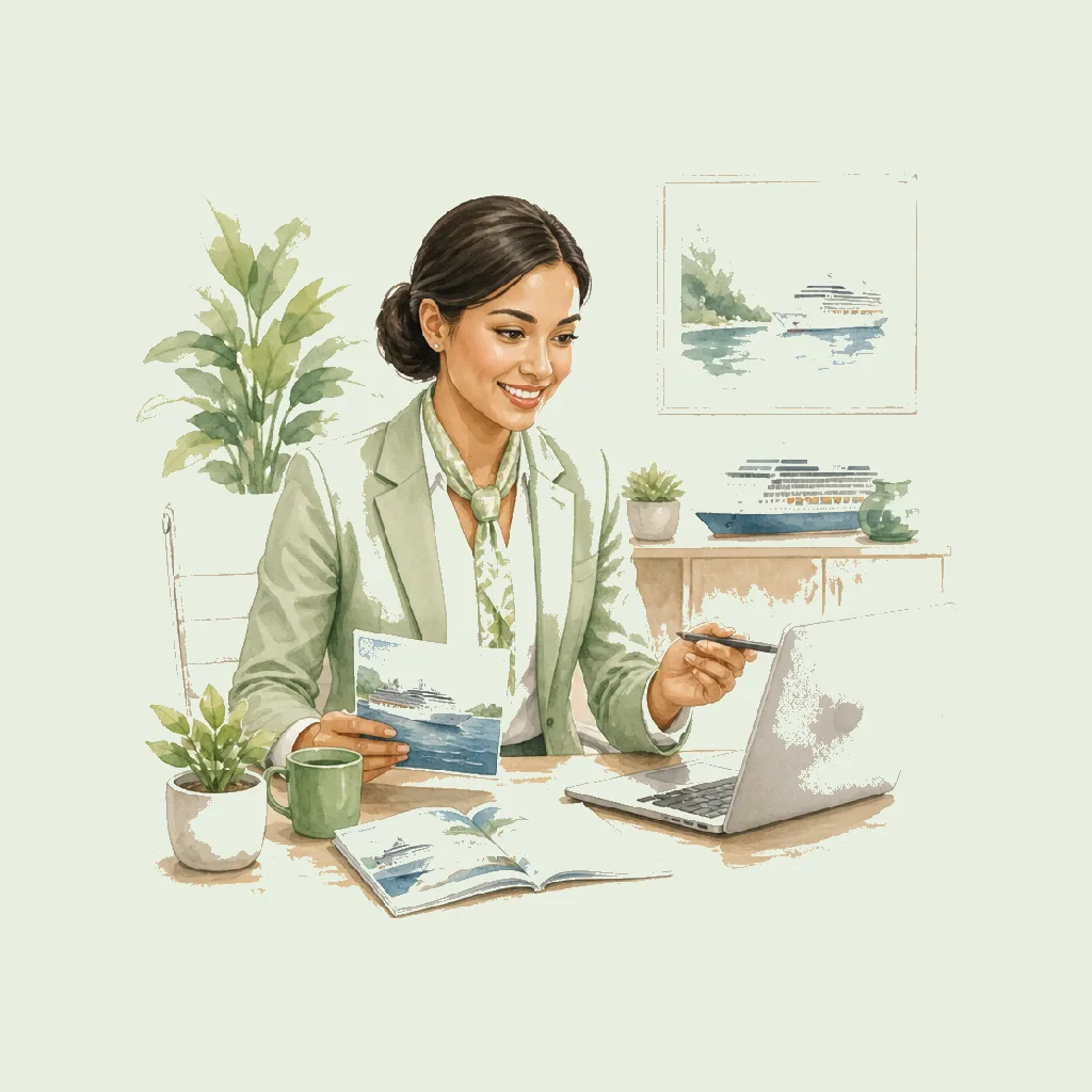 Cruise Specialist (Holiday) HRHeaven role illustration for Travel & Tourism employment contract pages