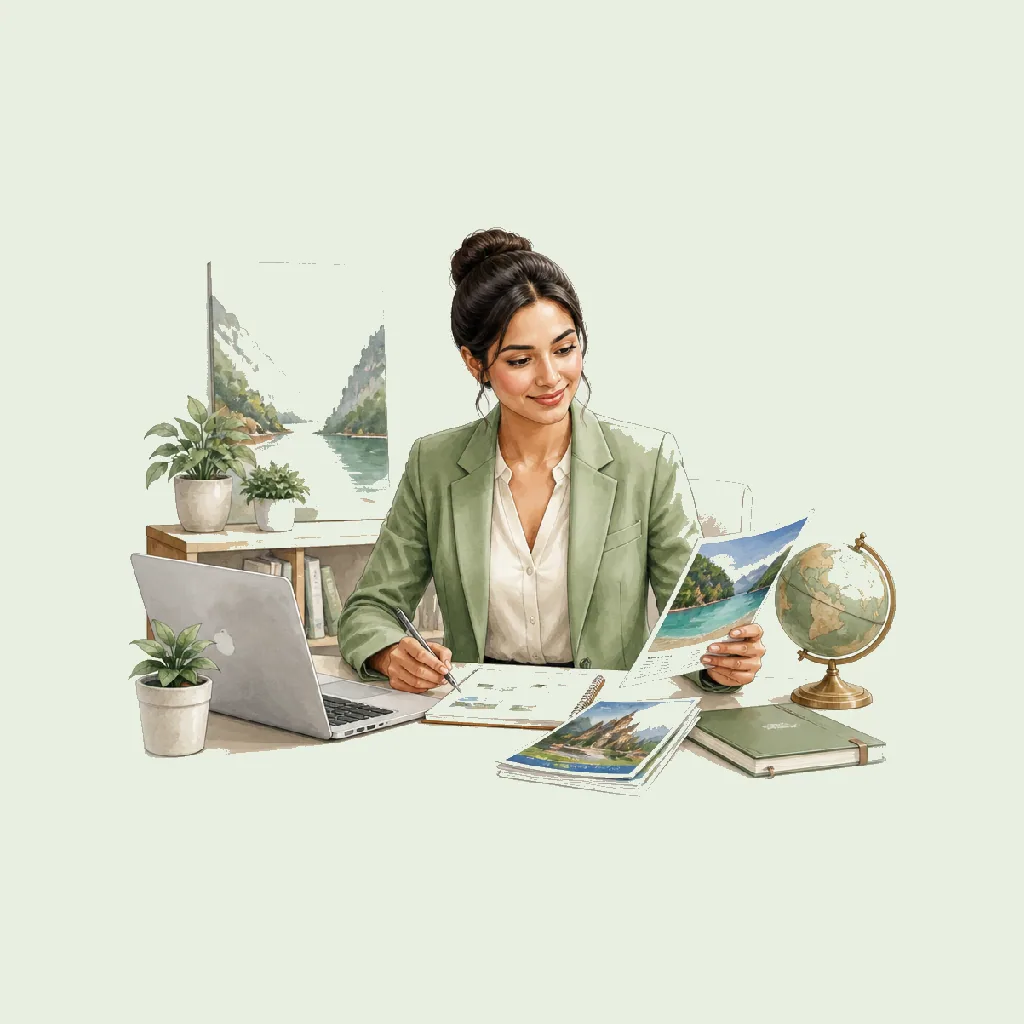 Tour Operator (Package) HRHeaven role illustration for Travel & Tourism employment contract pages