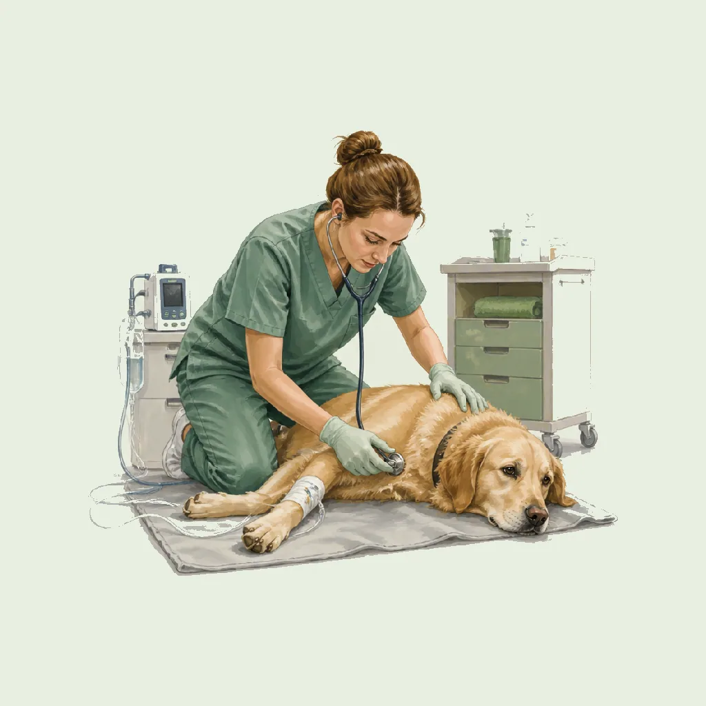 Emergency Vet (Out of Hours (OOH)) HRHeaven role illustration for Veterinary employment contract pages