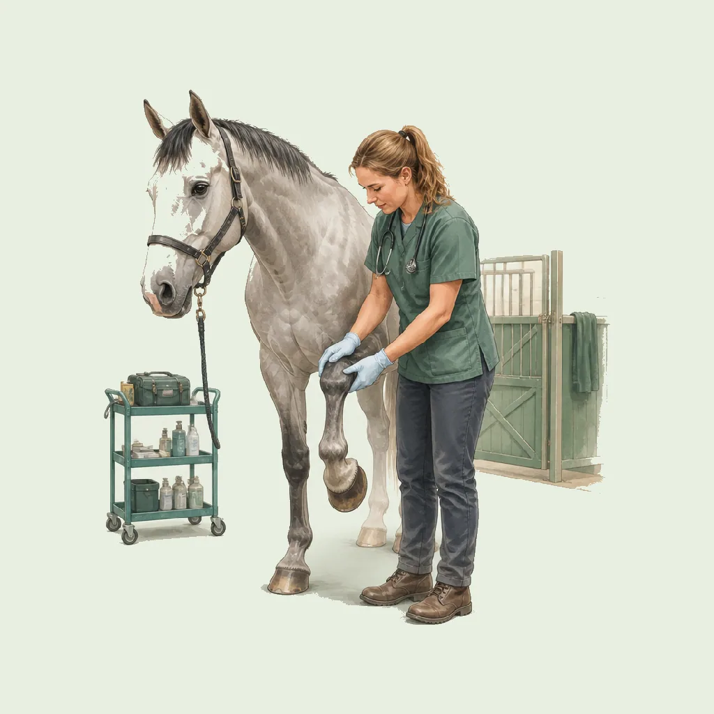 Vet (Equine/Horse) HRHeaven role illustration for Veterinary employment contract pages