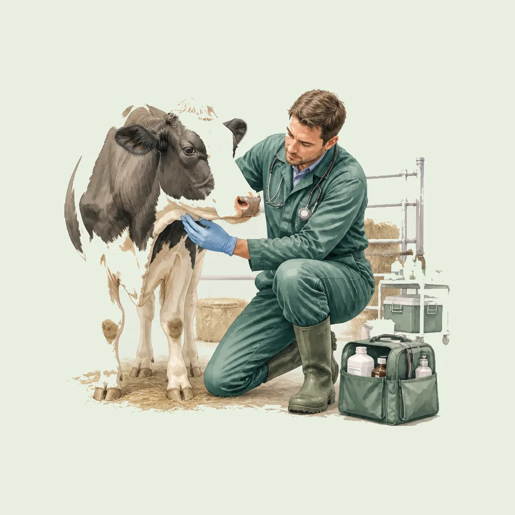 Vet (Farm/Large Animal) HRHeaven role illustration for Veterinary employment contract pages