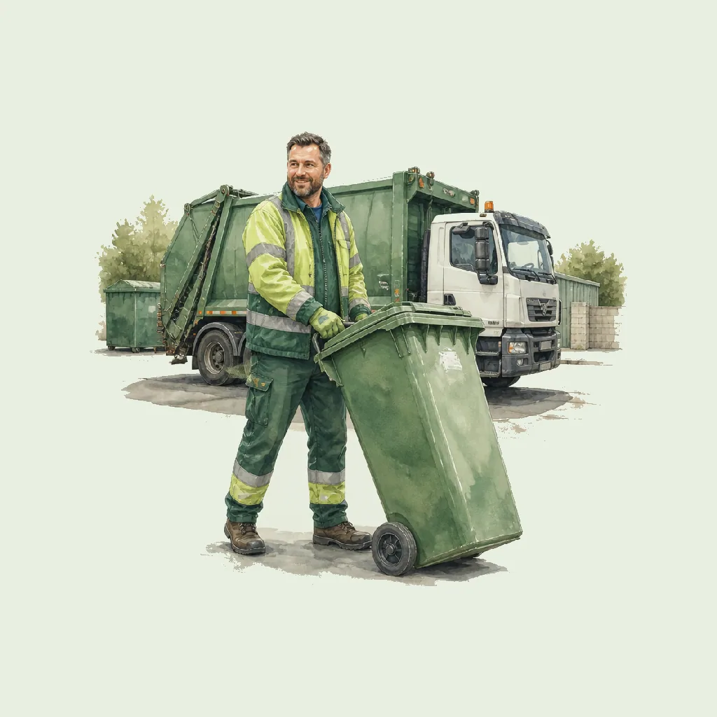 HGV Driver (Waste) HRHeaven role illustration for Waste & Remediation employment contract pages