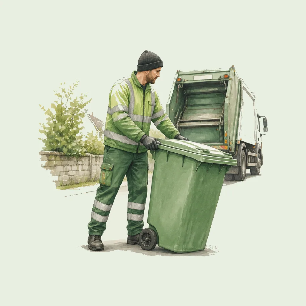 Refuse Collector HRHeaven role illustration for Waste & Remediation employment contract pages