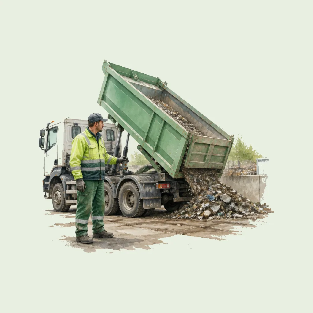 Tipper Driver (Waste) HRHeaven role illustration for Waste & Remediation employment contract pages