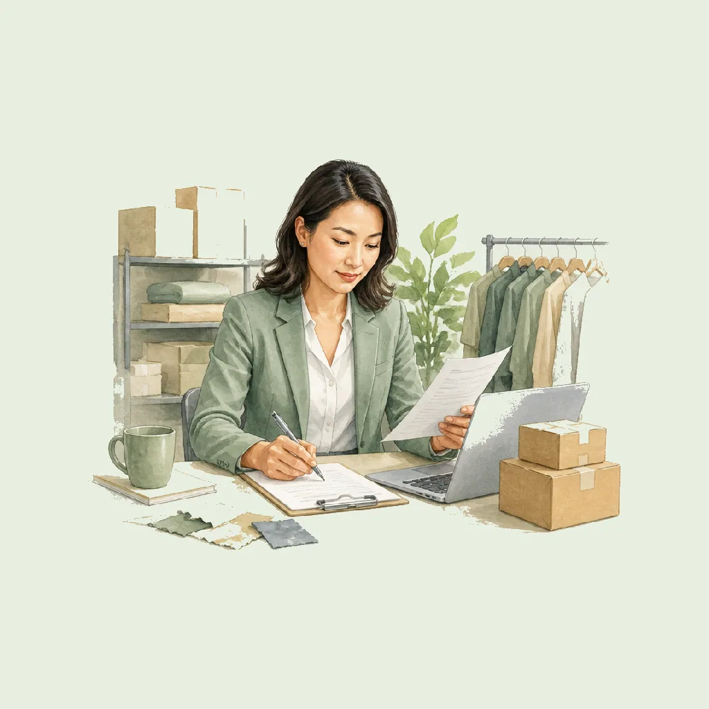 Buyer HRHeaven role illustration for Wholesale & Retail employment contract pages