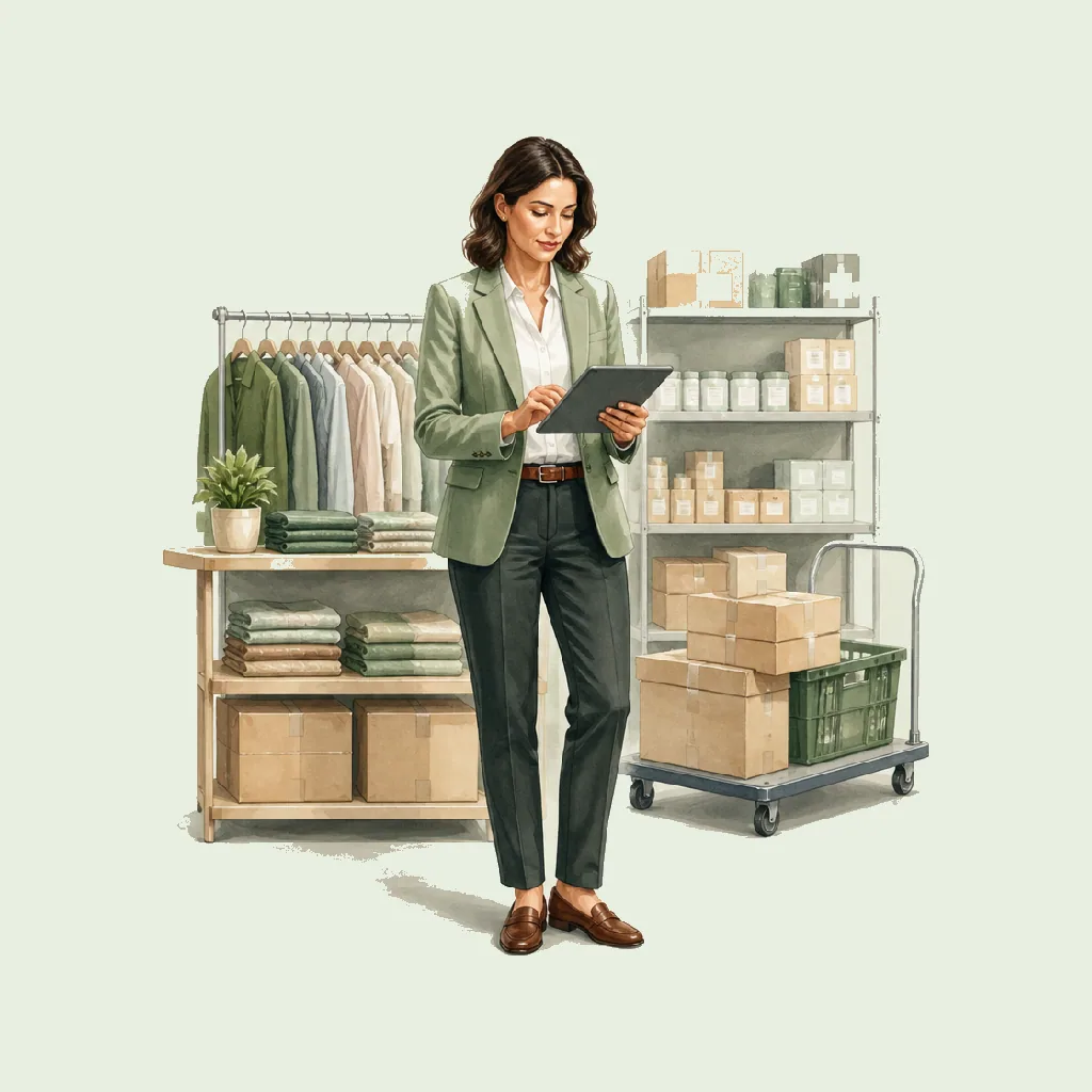 Department Manager HRHeaven role illustration for Wholesale & Retail employment contract pages