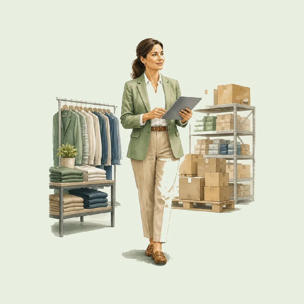 Store Manager HRHeaven role illustration for Wholesale & Retail employment contract pages